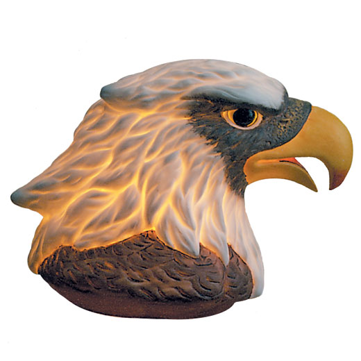 Porcelain Eagle Night Lamp - Click on image to see a bigger picture.