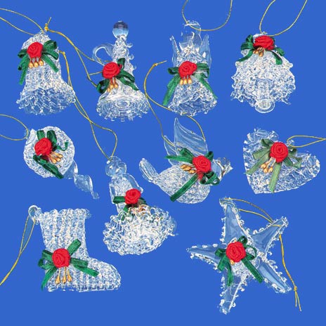 Spun-Glass Ornaments - Click on image to see a bigger picture.