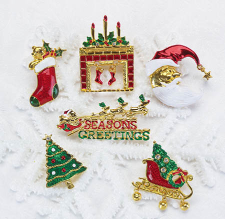 Christmas Pins - Click on image to see a bigger picture.