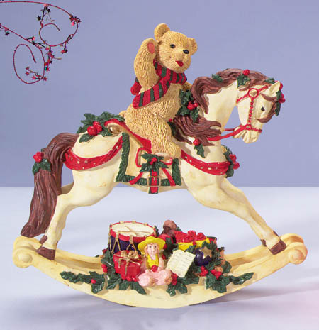 Musical Teddy On Horse - Click on image to see a bigger picture.