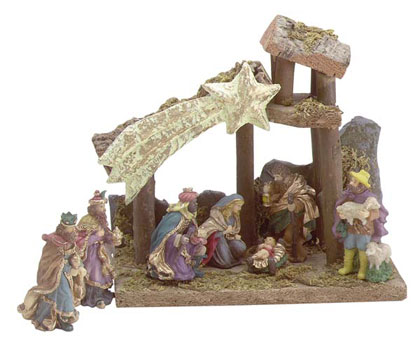 8 Pc Nativity Set - Click on image to see a bigger picture.