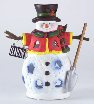 Bisque-Finish Snowman - Click on image to see a bigger picture.
