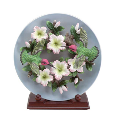 Hummingbirds Plate- Click on image to see a bigger picture.