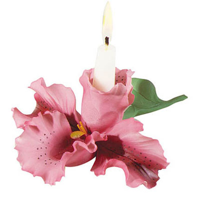 Orchid Candle Holder - Click on image to see a bigger picture.