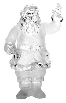 Frosted Acrylic Santa - Click on image to see a bigger picture.