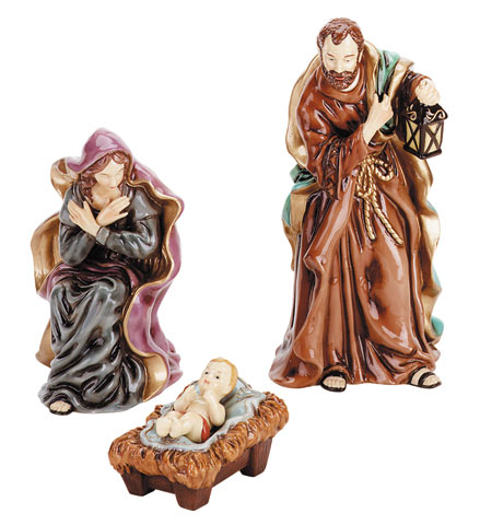Porcelain Nativity Set - Click on image to see a bigger picture.